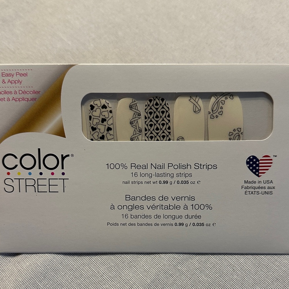 Color Street Black and White Nail Strips